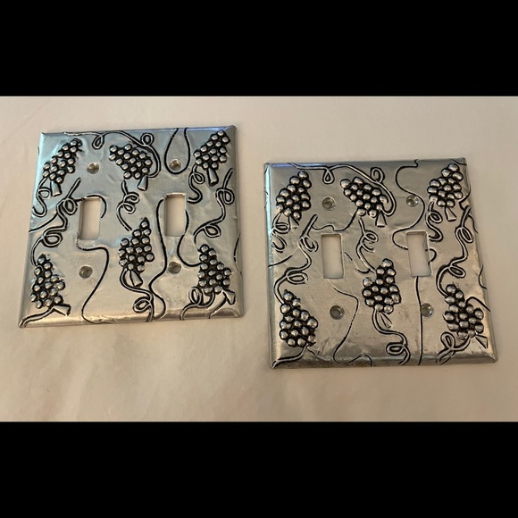 Grapevine Double Switch Plate Covers - Set of 2 - Picture 1 of 2